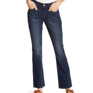 Levis 515 Bootcut Shaping Jeans Women's Size 12 Dark Wash Blue Stretch Denim